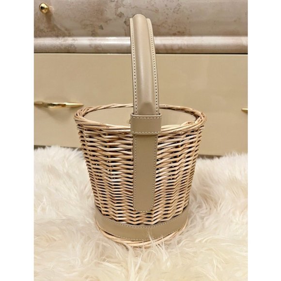 SOLD RARE NWOT POLENE L'OSIER WICKER BASKET BUCKET BAG SAND PURSE - Picture 6 of 12